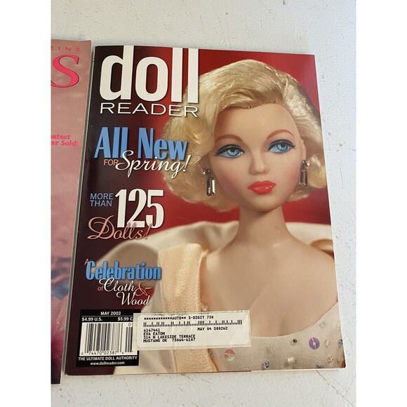 Doll Magazines Vintage Lot 3 Doll Reader Dolls Picture Perfect Water Lily Barbie - Picture 2 of 7
